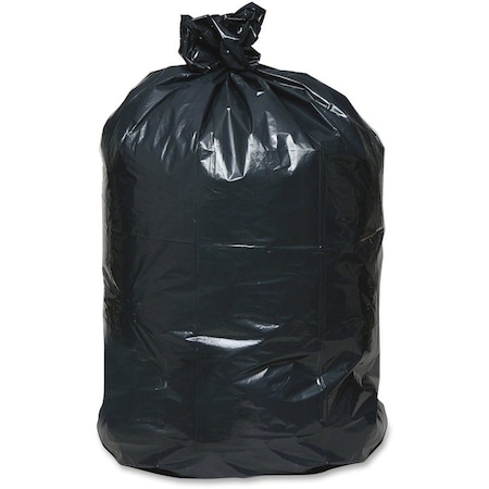Webster 45 gal Trash Bags, L, 2 mil (51 Micron), Black WBIRNW4620